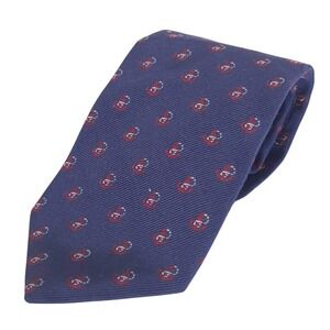 Brooks Brothers 346 Pure Silk Tie Navy Anchor‎ Nautical Men's Necktie US made